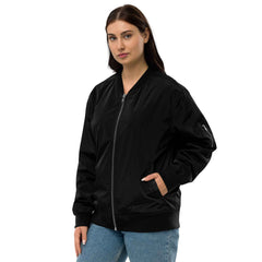 Women’s Recycled Bomber - Paw & Bone Heart Embroidery - Trejaket