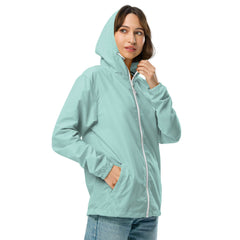 Women’s Lightweight Zip Up Windbreaker - Pop Art Dog Mom Design - Trejaket