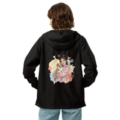 Women’s Lightweight Zip Up Windbreaker - Pop Art Dog Mom Design - Trejaket