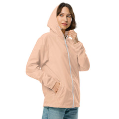 Women’s Lightweight Zip Up Windbreaker - Pop Art Dog Mom Design - Trejaket