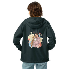 Women’s Lightweight Zip Up Windbreaker - Pop Art Dog Mom Design - Trejaket