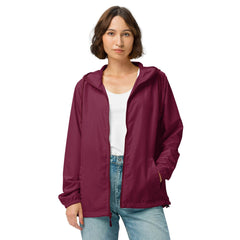 Women’s Lightweight Zip Up Windbreaker - Pop Art Dog Mom Design - Trejaket