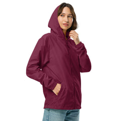 Women’s Lightweight Zip Up Windbreaker - Pop Art Dog Mom Design - Trejaket