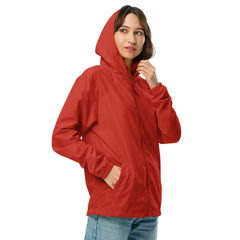 Women’s Lightweight Zip Up Windbreaker - Pop Art Dog Mom Design - Trejaket