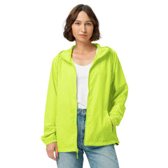 Women’s Lightweight Zip Up Windbreaker - Pop Art Dog Mom Design - Trejaket